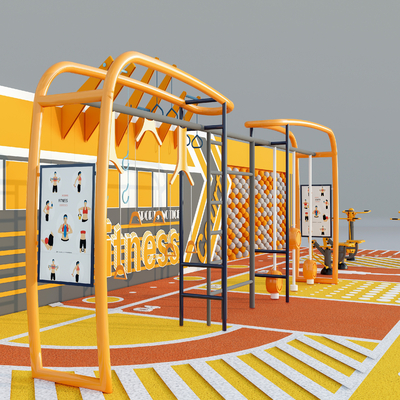 Modern outdoor fitness facilities