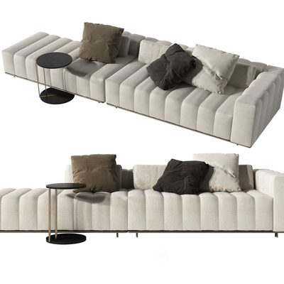 Minotti modern white multiplayer sofa