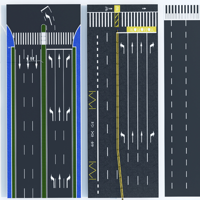 Modern Municipal Road Marking Line