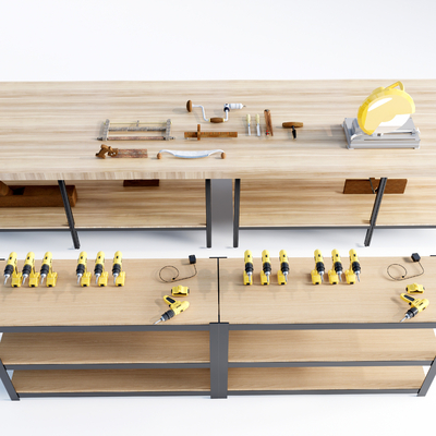 Modern woodworking workbench