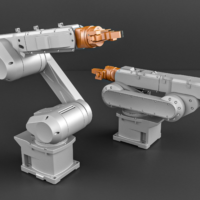 Modern metal robotic arm