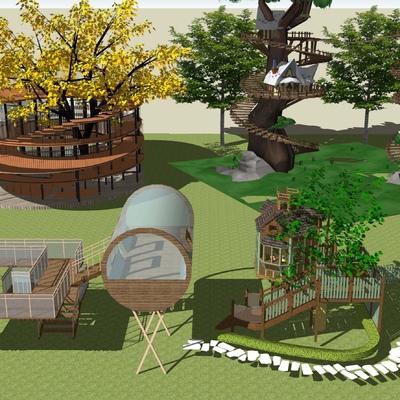 Modern Outdoor Children's Tree House