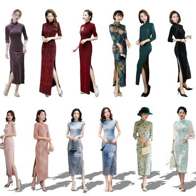 modern cheongsam woman