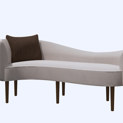 Modern Light Brown Sofa Chaise