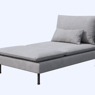 Nordic Grey Sofa Chaise