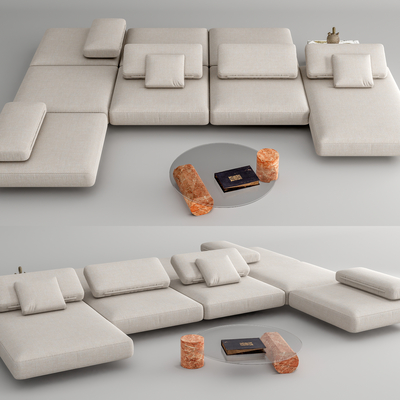 Poliform modern white multiplayer sofa