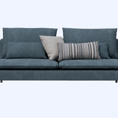 Nordic Blue Double Sofa