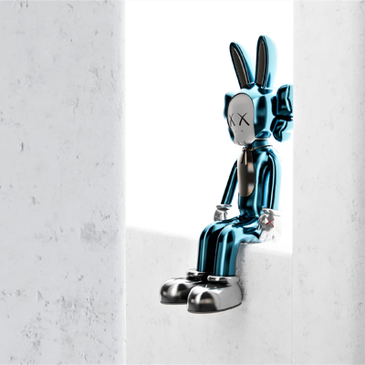 Modern KAWS Tide Sculpture Ornaments