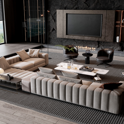 Minotti modern corner sofa