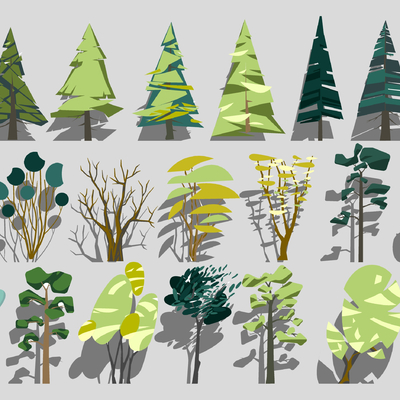 Modern trees 2d component