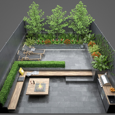 Modern Courtyard