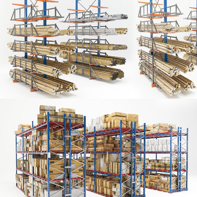 Industrial wind warehouse shelves