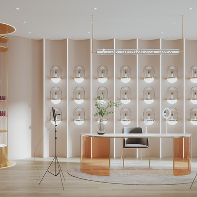 Modern cosmetics store studio