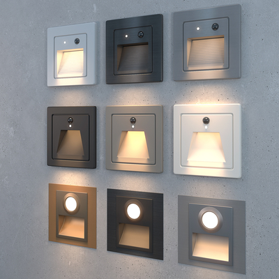 Modern wall lamp night light induction lamp step lamp