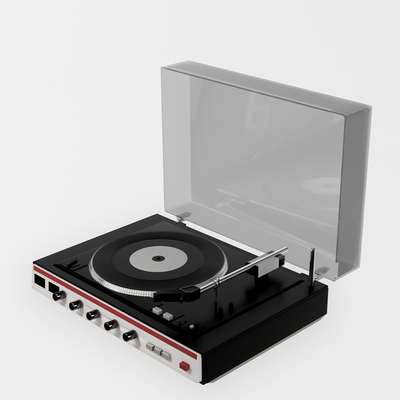 Modern minimalist vinyl record player