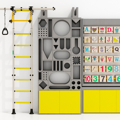 Modern children's intelligence arithmetic toy wall