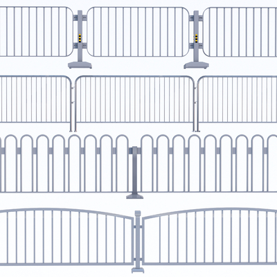 Modern road guardrail municipal guardrail