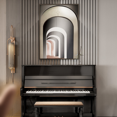 Modern Affordable Luxury Style Vertical Piano