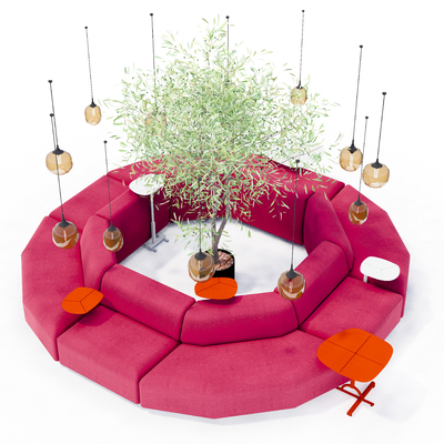 Modern Round Booth Sofa