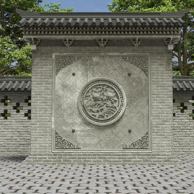 Chinese Landscape Architecture Round Pipe Archway