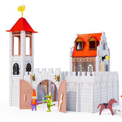 Modern castle building toys