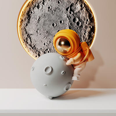 Modern Astronaut Art Toy Sculpture