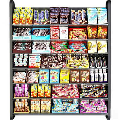 Modern Supermarket Display Container Rack Snack Shelf