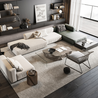 Minotti corner sofa