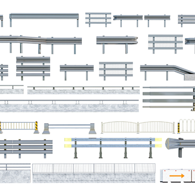 Modern road guardrail