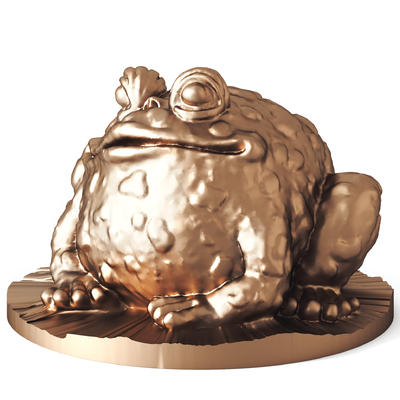 Modern Golden Toad Ornaments