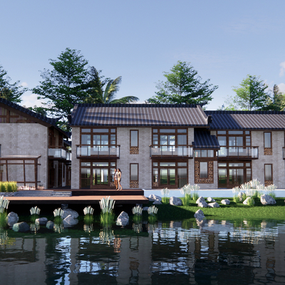 Appearance of new Chinese country house