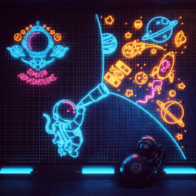 Modern Astronaut Neon