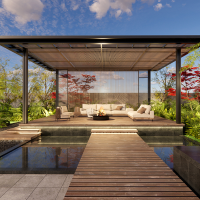 Modern Villa Courtyard