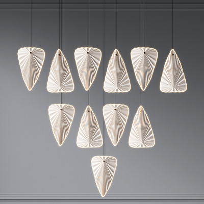 Modern leaf chandelier