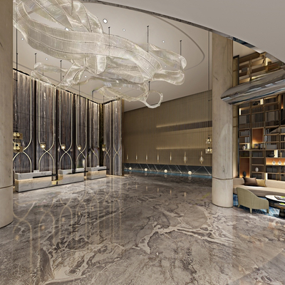 New Chinese Hotel Lobby