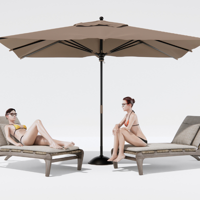 Modern Outdoor Beach Lounger