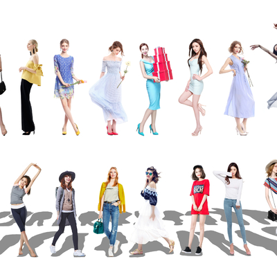 Modern Beauty Characters 2d Collection