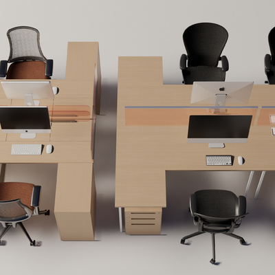 Modern office desk and chair combination