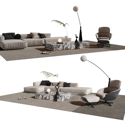 Minotti corner sofa