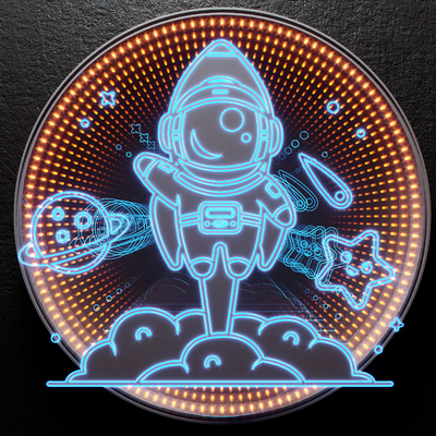 Modern Astronaut Neon