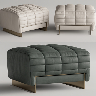 Minotti soft sofa stool pedal