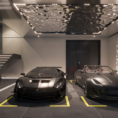 Villa Underground Garage Parking