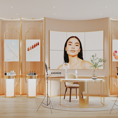 Modern cosmetics studio