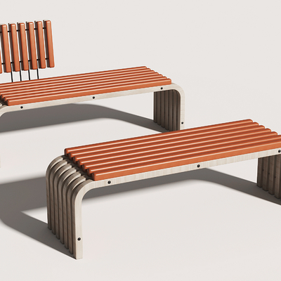 modern public bench bench