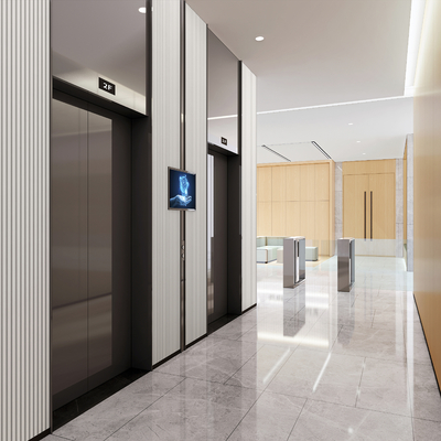 modern elevator hall elevator door