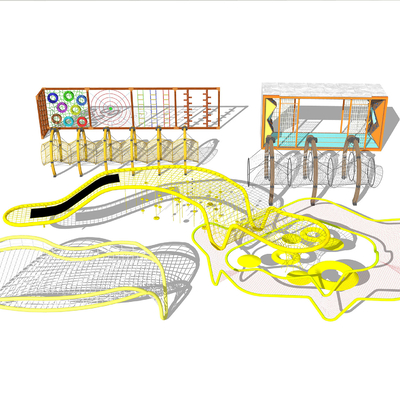 Modern Park Children Climbing Frame