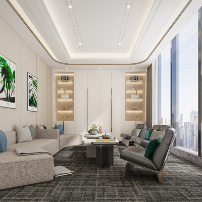 Affordable Luxury Style Office Reception Room