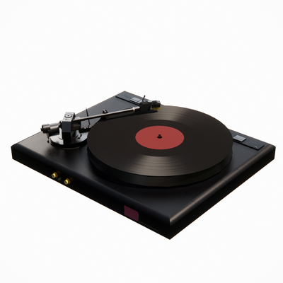 Modern vinyl record player