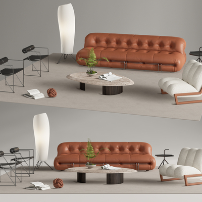 Cassina Leather Sectional Sofa