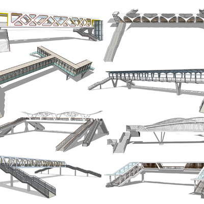 Overpass, pedestrian overpass, pedestrian overpass, landscape bridge